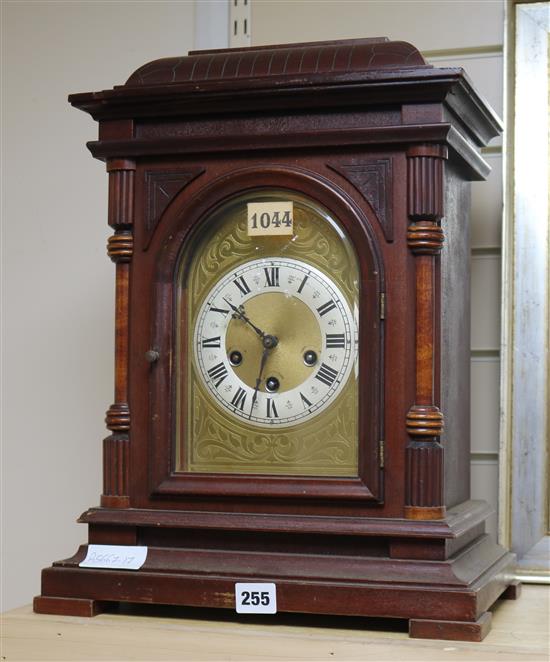 A Junghans mahogany mantel clock height 42cm